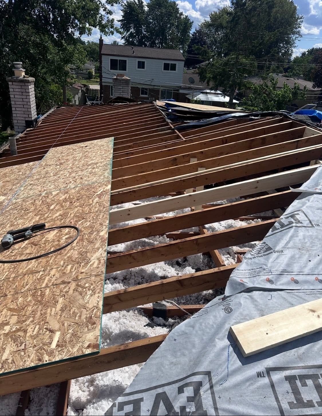 Gallery photos for Full Tear-Off Roof Replacement with Owens Corning Pacific Wave Shingles: Image #1