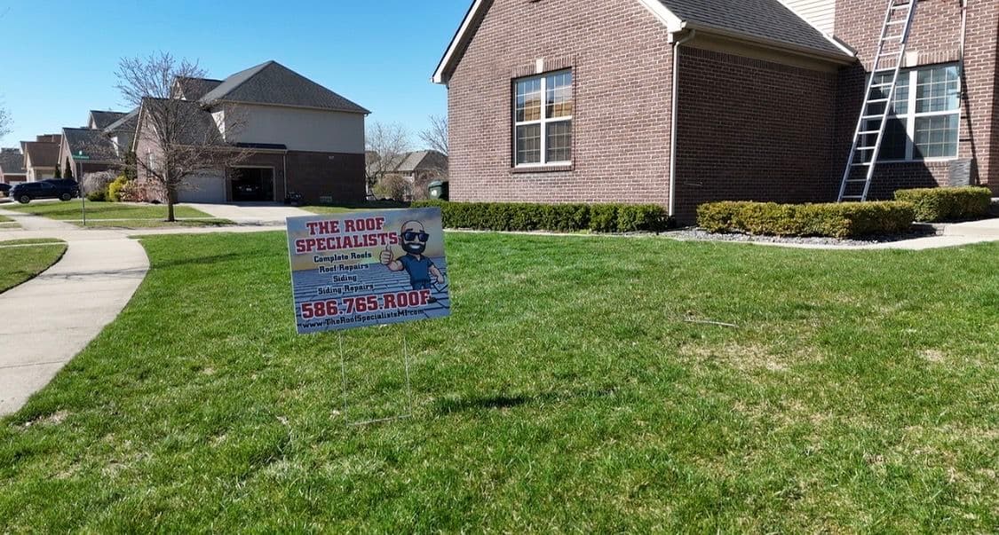 Gallery photos for Storm-damaged roofline trim replaced on brick home: Image #2